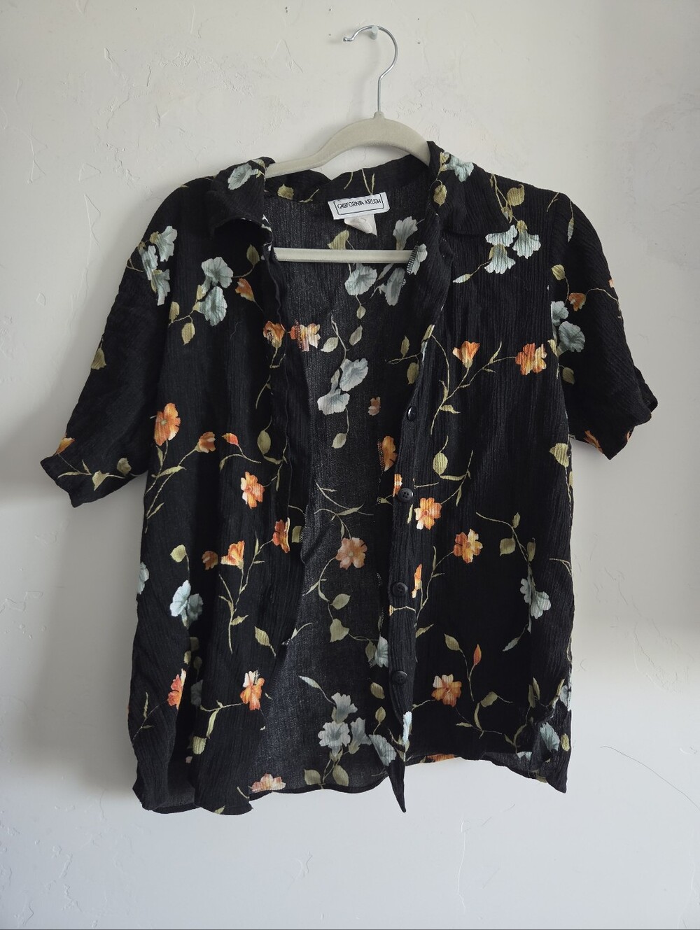 California Krush Floral Button Up Top